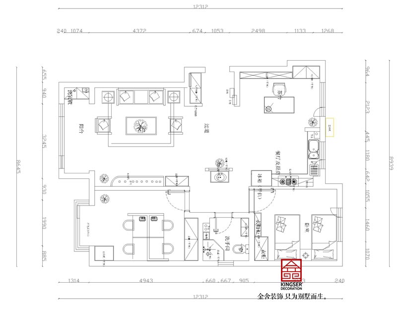 麗景藍(lán)灣114平米戶(hù)型分析