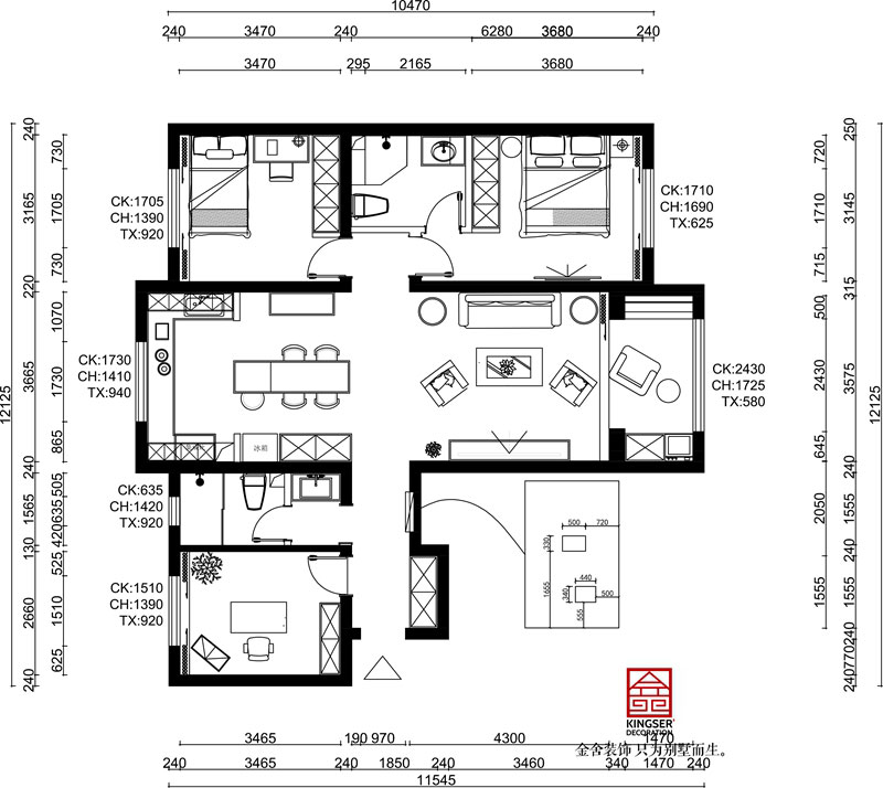 河西苑130㎡戶型分析